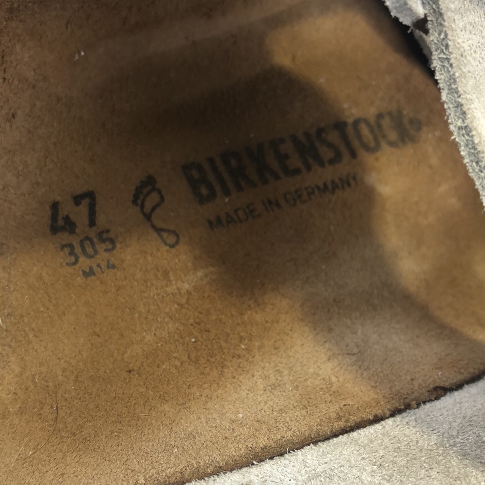 Birkenstock Suede Two-Strap Slide Sandals in Olive Green - Picture 7 of 13